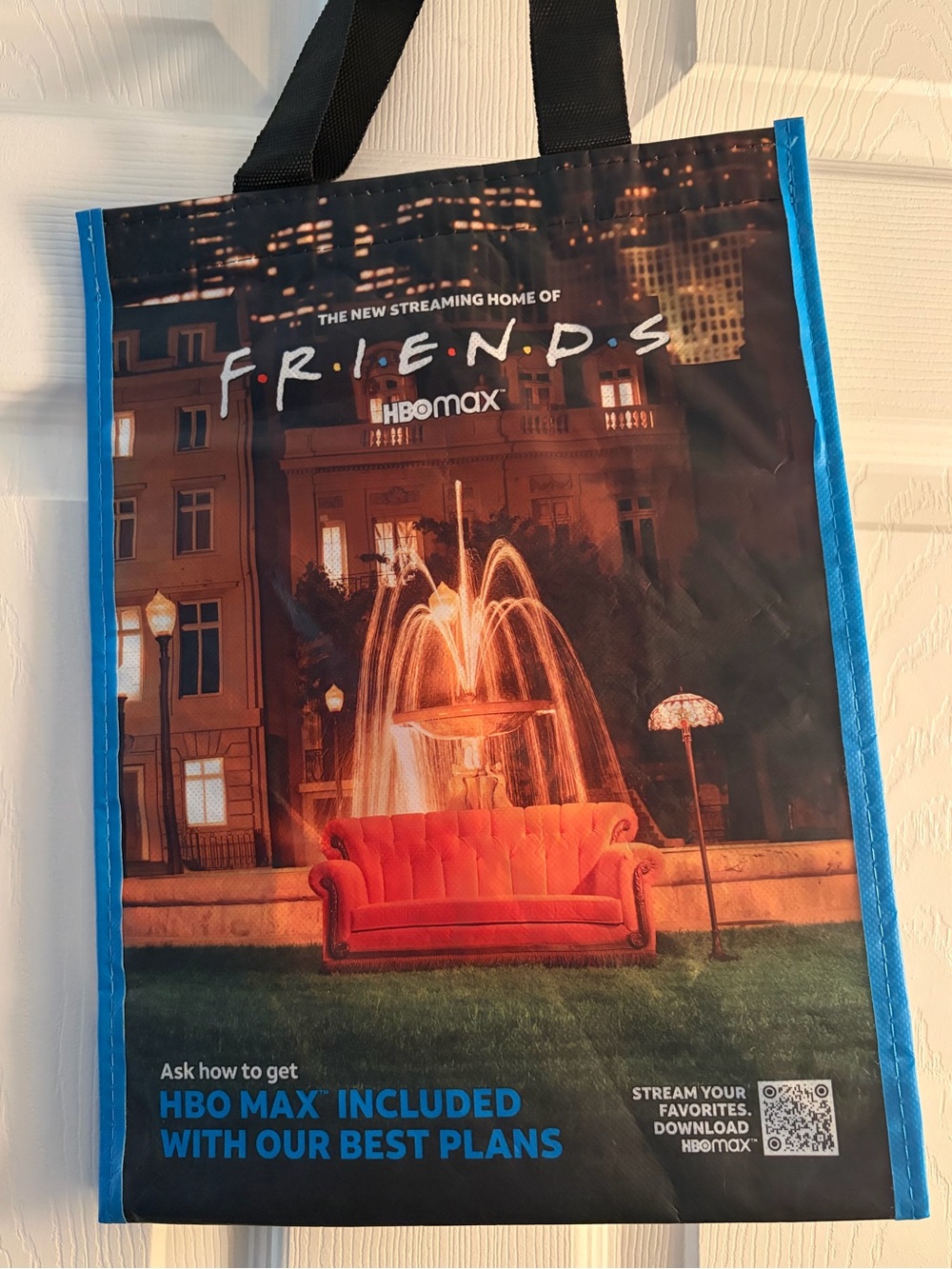 ⚡️ Friends + HBO Small Reusable Shopping Tote Bag • TV Show Memorabilia